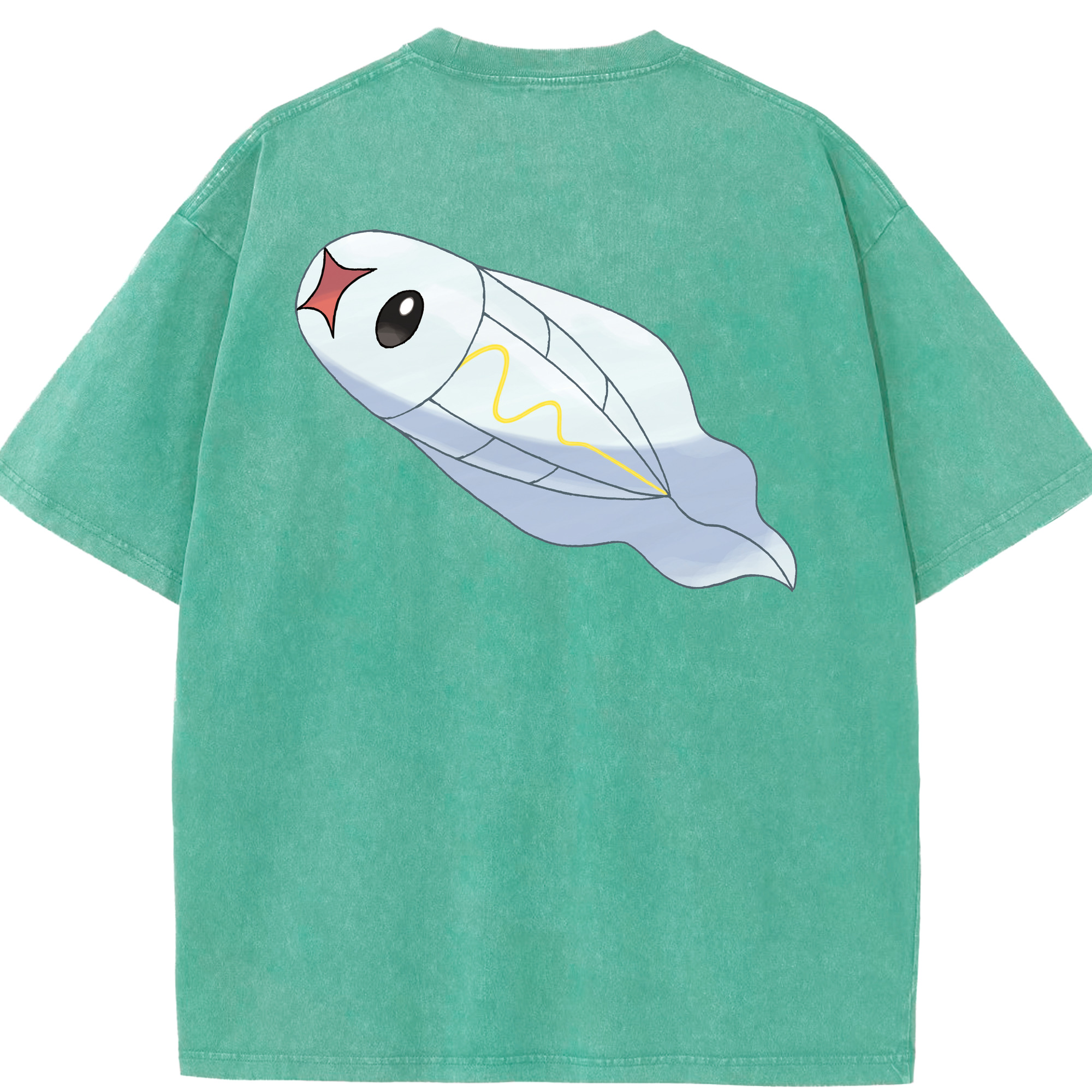 （画像用） ポケットモンスター Pokémon 綿100% ヴィンテージ風 半袖Tシャツ（背面プリント）